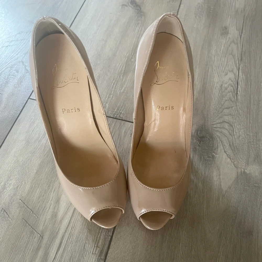 Christian Louboutin Peeptoe Heels - Picture 6 of 9